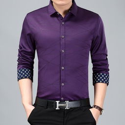 17秋冬翻領長袖加絨加厚保暖時尚男士襯衫k6088