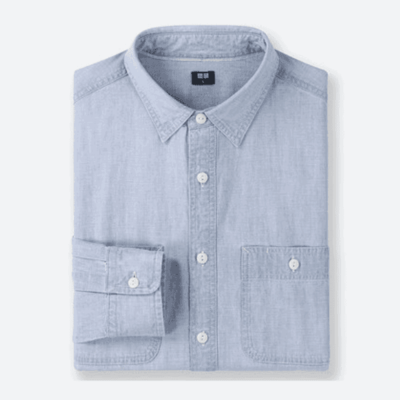 優(yōu)衣庫(kù)UNIQLO 休閑工裝男士襯衫(水洗產(chǎn)品)(長(zhǎng)袖)