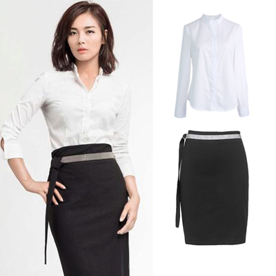 歡樂頌2劉濤安迪同款套裝OL職業(yè)裝套裙襯衫工作服面試女裝半身裙