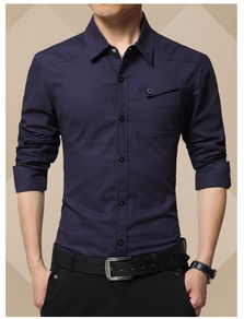 湯河之家 新款加絨男式長袖襯衫軍旅修身純棉男襯衣休閑保暖加厚時(shí)尚潮流c