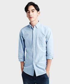 牛津修身長袖襯衫 經典與時尚的完美結合