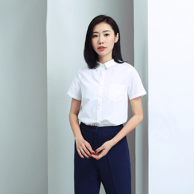 璐絲百麗純棉白襯衫 經典通勤與韓范時尚的完美融合